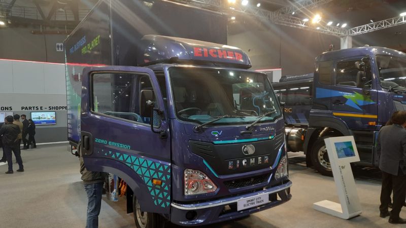 Eicher S EV First SCV Truck Unveiled At Bharat Mobility Expo 2024