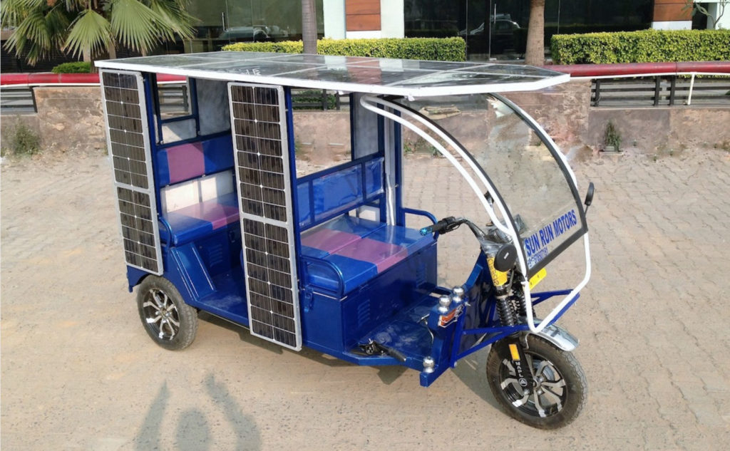 Solar e-rickshaw