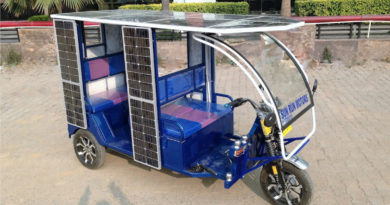 Solar e-rickshaw