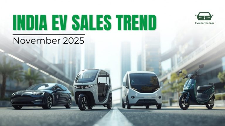 India’s Electric Vehicle sales trend | November 2025 • EVreporter