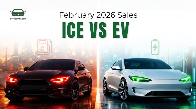 India ICE vs EV sales | For top 2W, 3W, 4W OEMs in February 2026