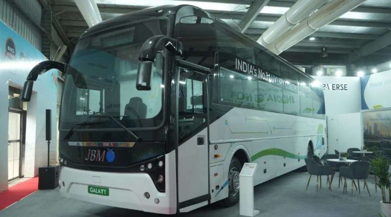 JBM Electric Vehicles launches ‘GALAXY’ electric luxury coach at Prawaas 5.0