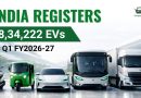 India Registers 8,34,222 EVs in Q1 FY2026-27
