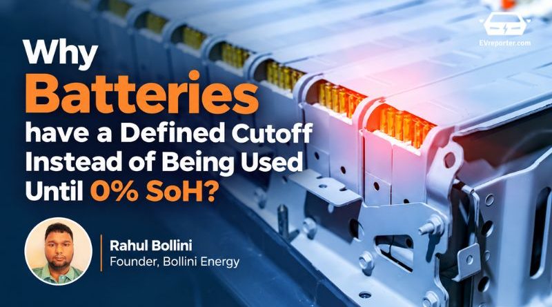 Why Batteries have a Defined Cutoff Instead of Being Used Until 0% SoH